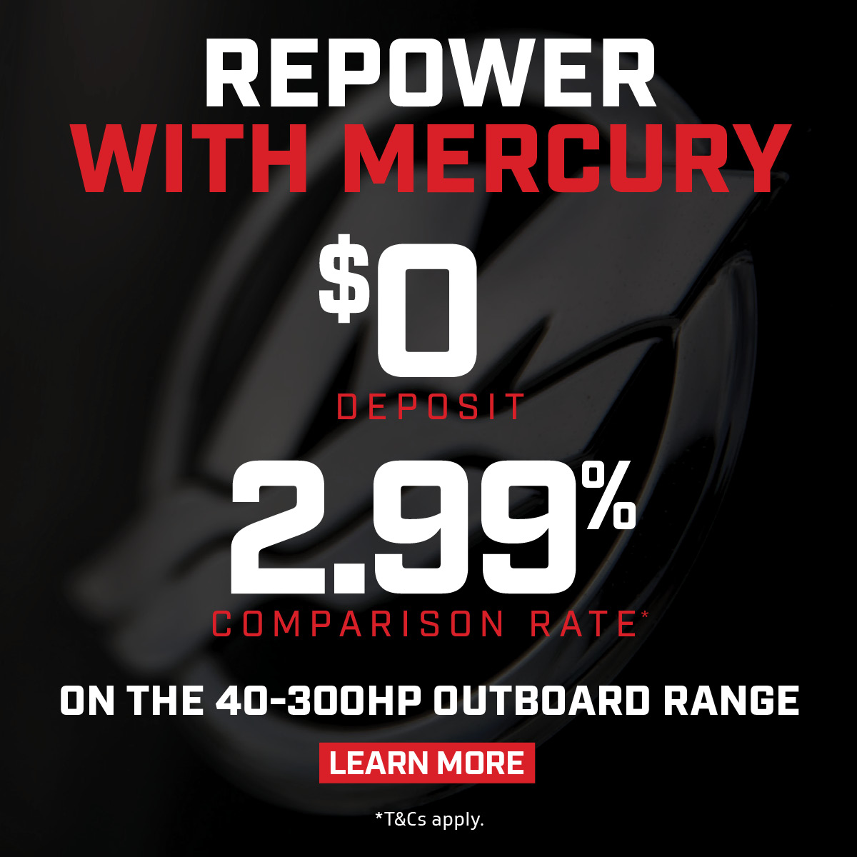 Repower with Mercury: Get on the Water Quicker banner